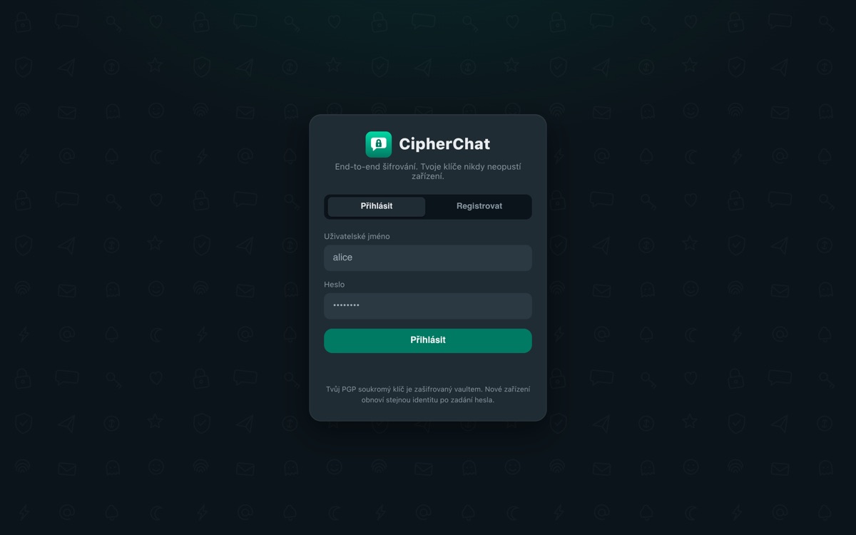 CipherChat — E2E encrypted messenger